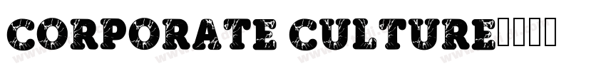 CORPORATE CULTURE字体转换